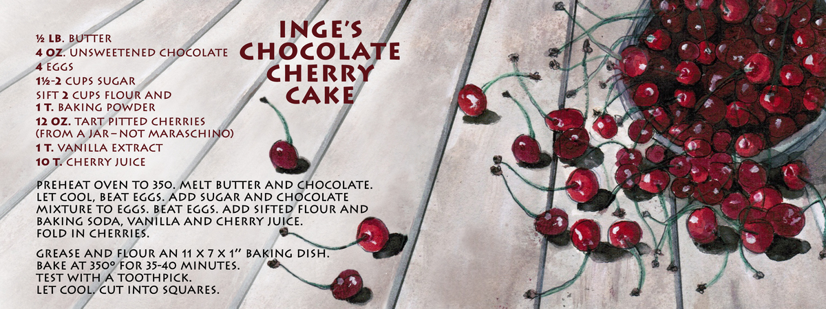 Inge's Chocolate Cherry Cake by Rikki Asher