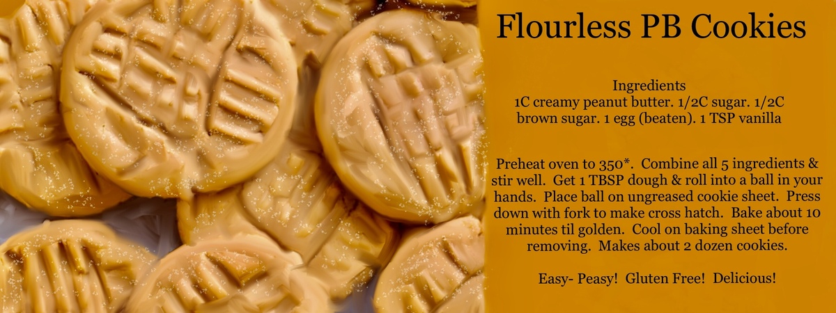 Flourless PB cookies by Jane Pakis