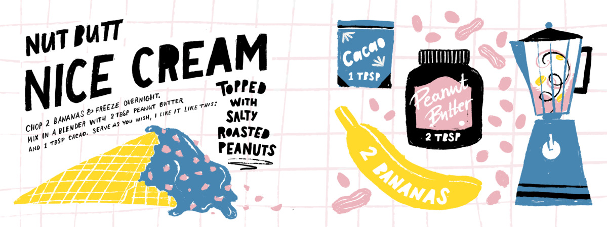 Nut Butt Nice Cream by Josephine Skapare