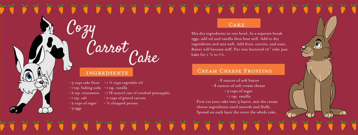 Cozy Carrot Cake by Alexis Seaver Illustration recipe