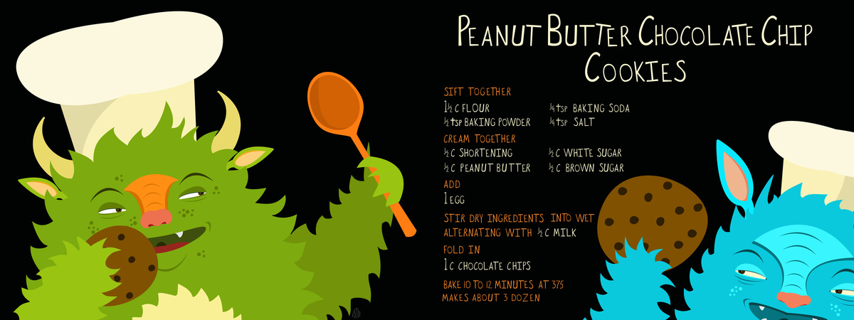 Peanut Butter Chocolate Chip Cookies by Amy Newhouse
