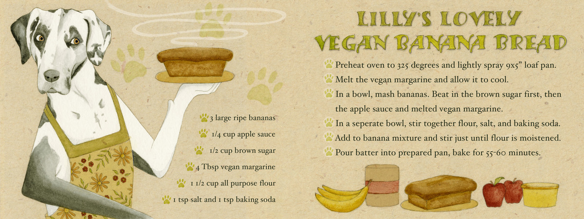 Lilly's Lovely Vegan Banana Bread by Elizabeth Fuller