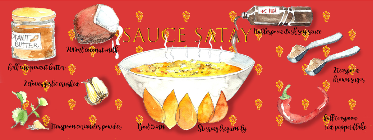 Sauce satay by Lucie Thiam Bouleau