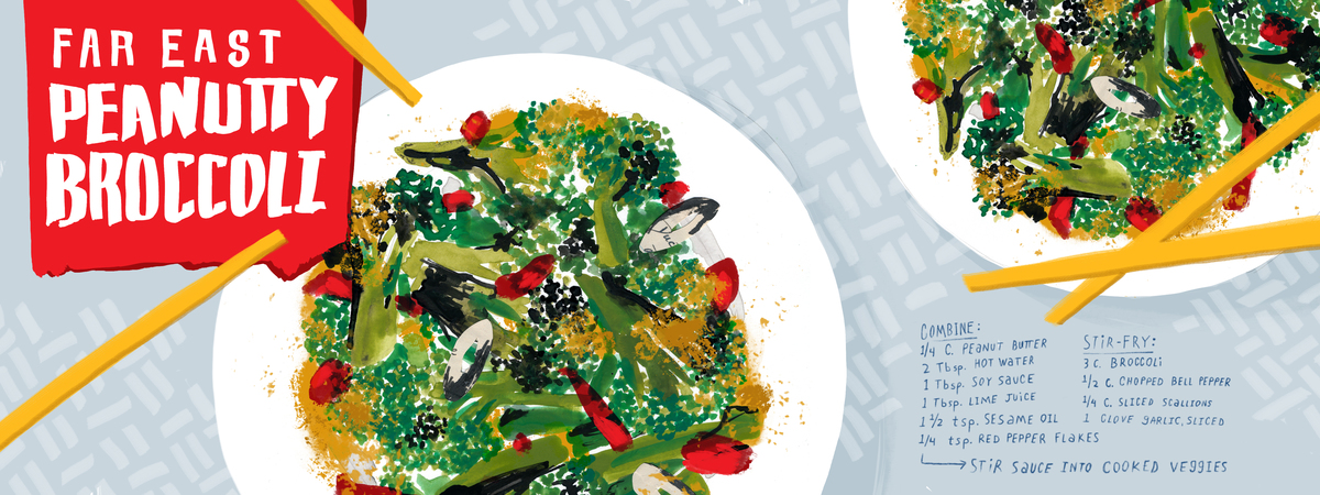 Far East Peanutty Broccoli by Jamie Runnells