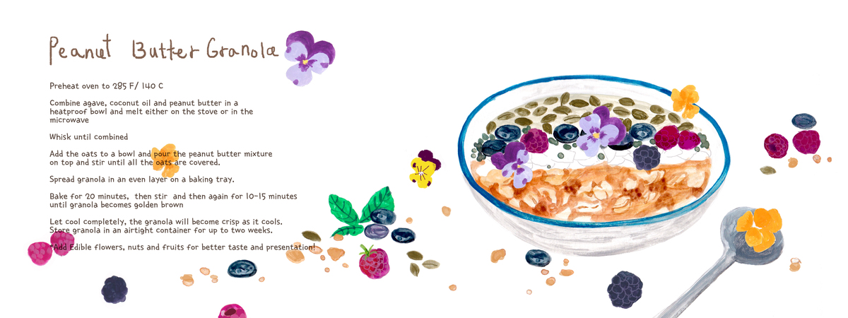Peanut Butter Granola by Riley Kim Peanut butter granola recipe