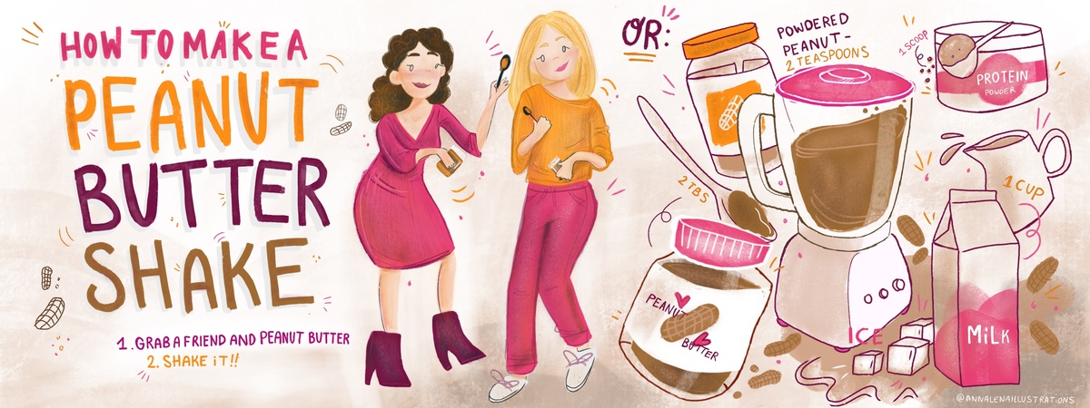 Peanut Butter Shake by Anna Lena Illustrations Untitled artwork