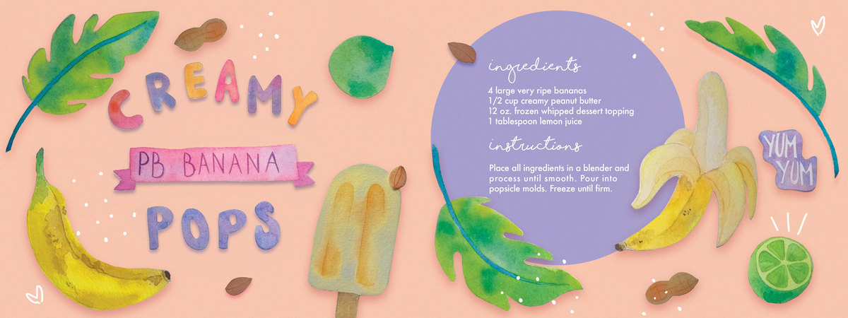 Creamy PB Banana Pops by Nancy Ballesteros Pb contest