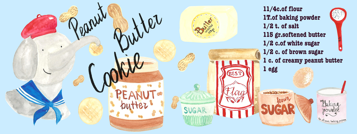 Peanut Butter Cookies by Elena Korkmaz Peanutbuttercookie