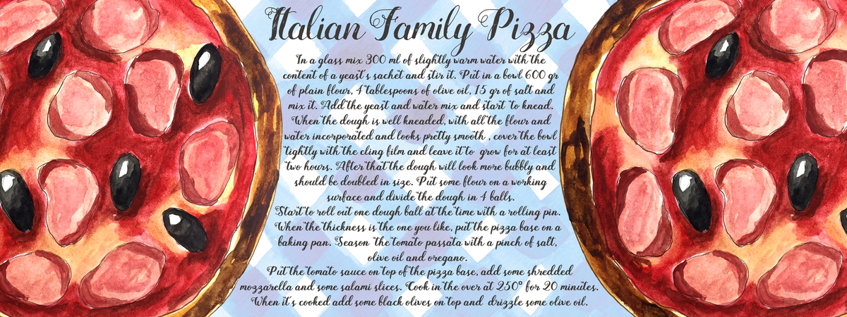 Italian Family Pizza by the traveling scrap girl Pizza tdac
