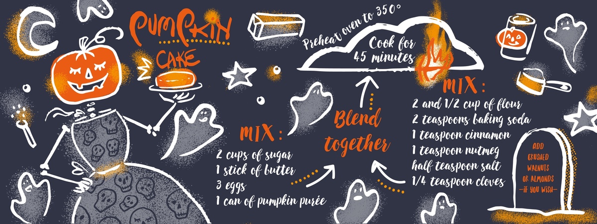 Pumpkin Cake by Leticia Plate
