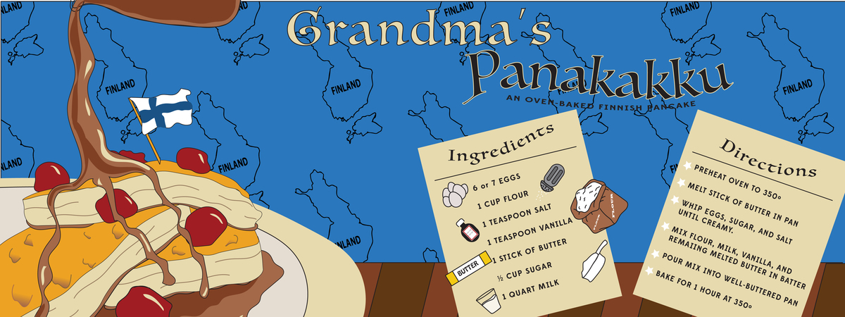 Grandma's Pannakakku: A Finnish Oven-Baked Pancake by Ryan C Lewis Pan recipe2 01
