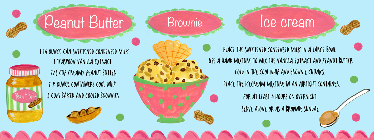 Peanut Butter Brownie Ice cream by Farida Zaman