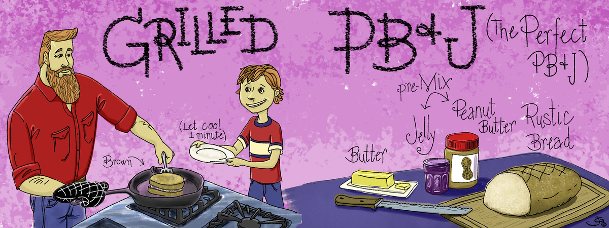 Grilled PB&J by John Gibbs Grilled pbj