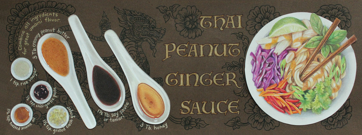 Thai Peanut Ginger Sauce by Joan Chamberlain Designs