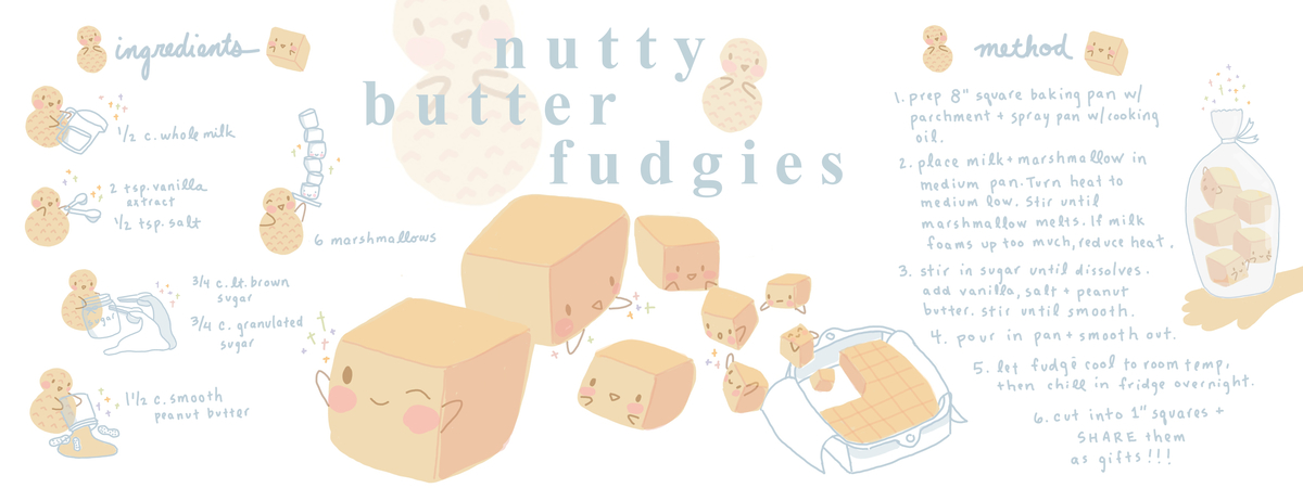 Nutty Butter Fudgies by Nora Ng Nuttybutterfudgies theydrawcook