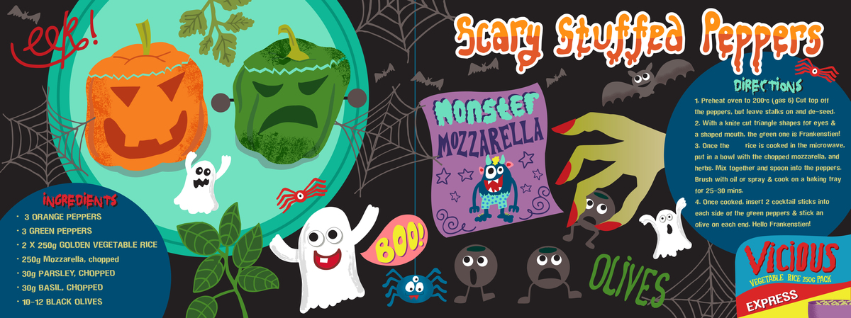 Scary Halloween Peppers by Kaz Lammie Creative Kazlammiescarypeppersfin