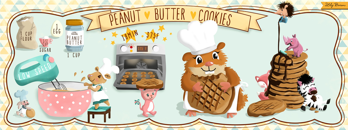 Peanut Butter Cookies by Lily Baron