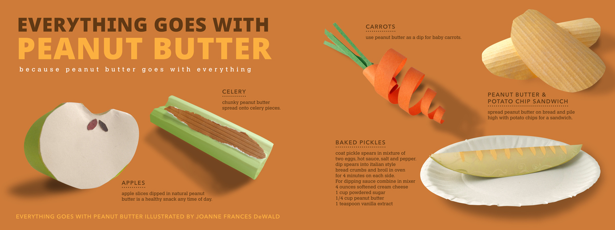 Everything Goes With Peanut Butter - Paper Sculptures by Joanne Frances DeWald