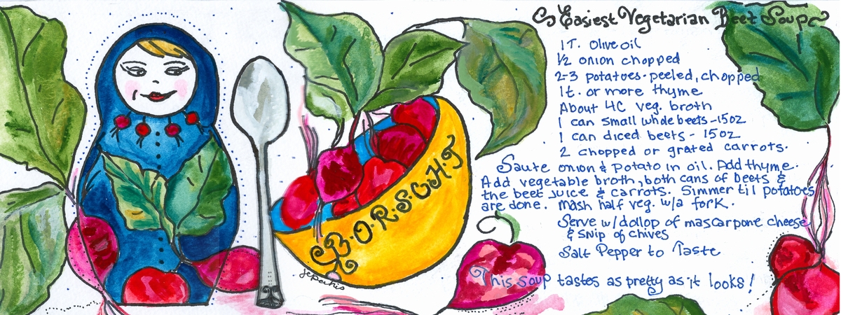 Easiest Vegetarian Beet Soup by Jane Pakis