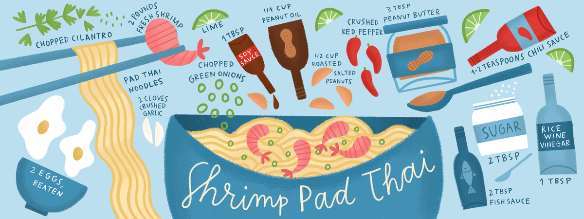 Shrimp Pad Thai by Anne Passchier