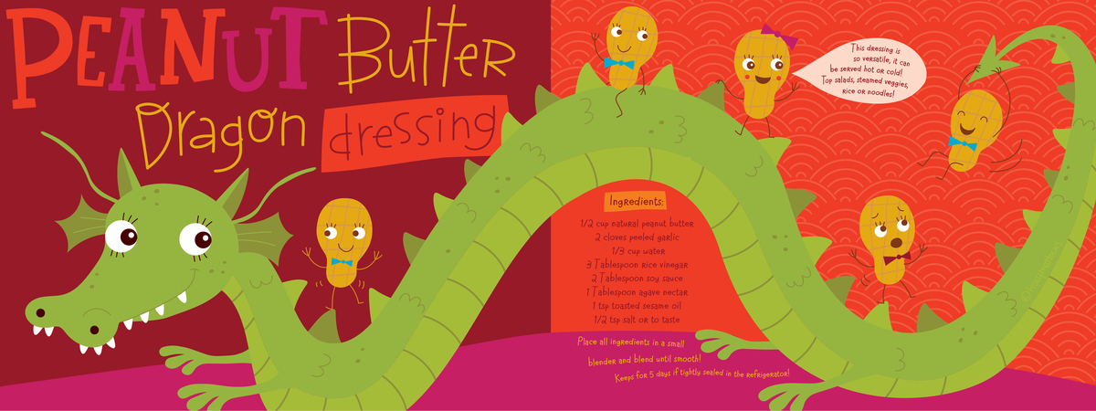 Peanut Butter Dragon Dressing by Tracy Mattocks