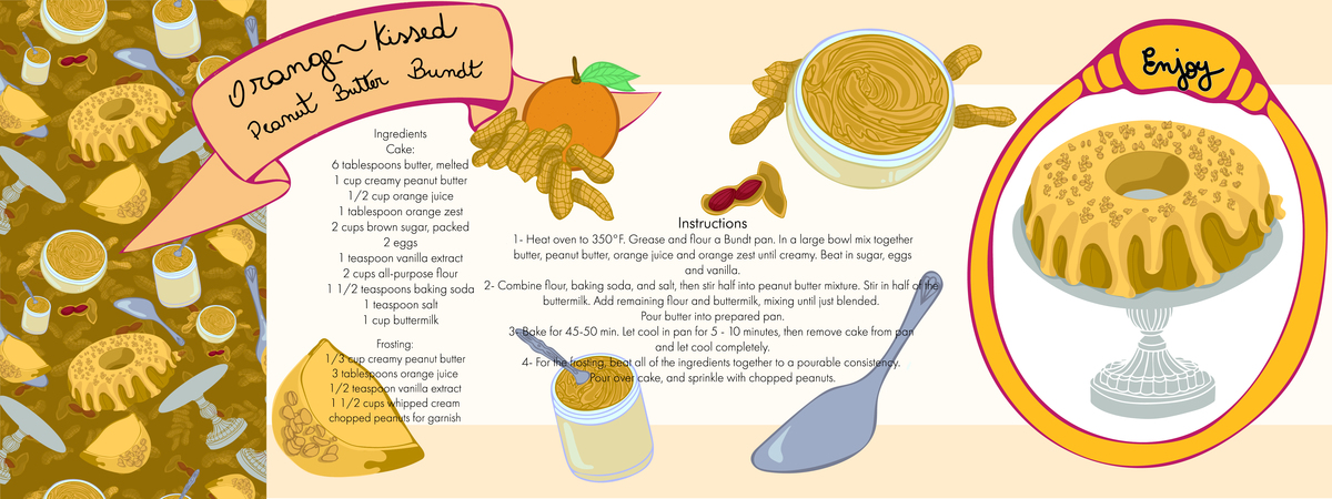 Orange-Kissed Peanut Butter Bundt by Anna Benegas