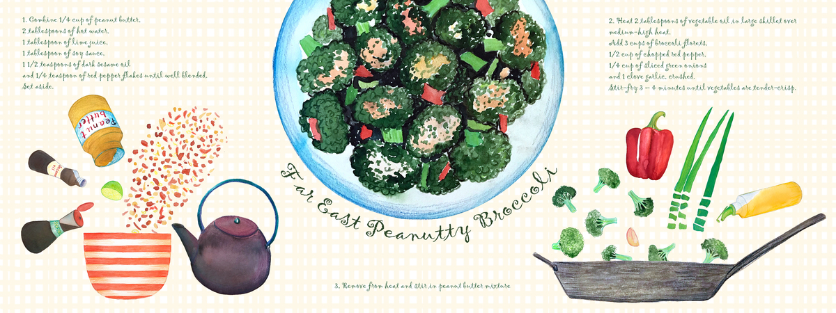 Far East Peanutty Broccoli by Svitlana Tetokina