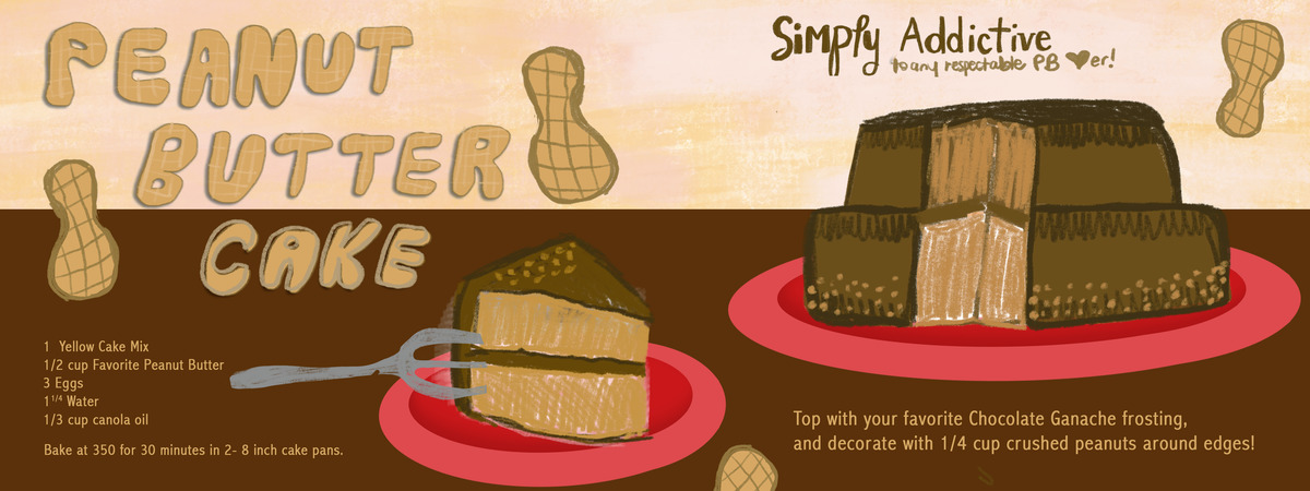 Peanut Butter Cake by Leah Malmos | Pixabo