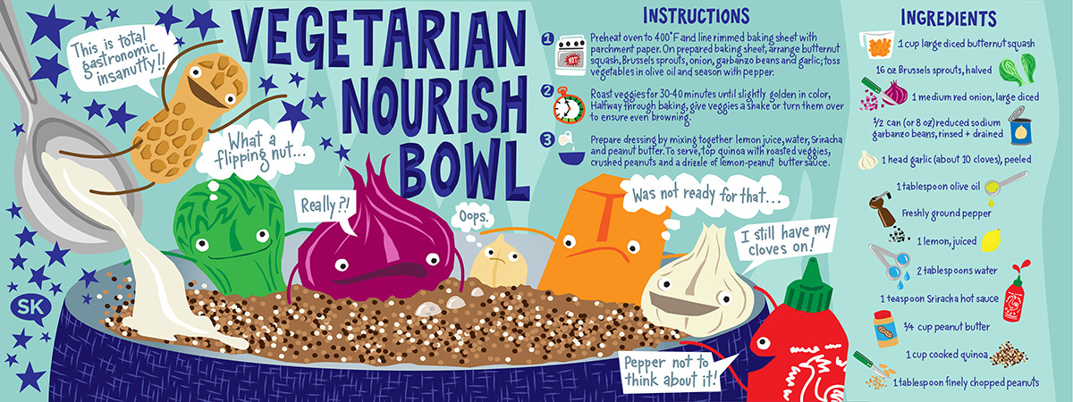 Vegetarian Nourish Bowl by Samarra Khaja
