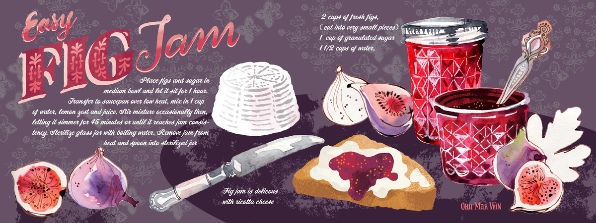 Easy Fig Jam by Ohn Mar Win