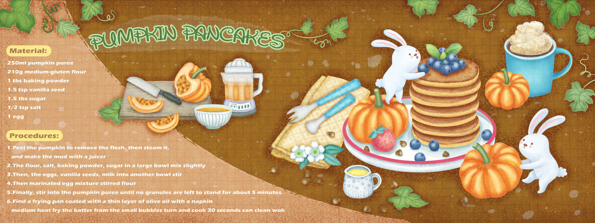 pumpkin pancakes by Connie Liao %e5%8d%97%e7%93%9c%e9%ac%86%e9%a4%8520181028 %e6%96%87%e5%ad%97%e7%89%88