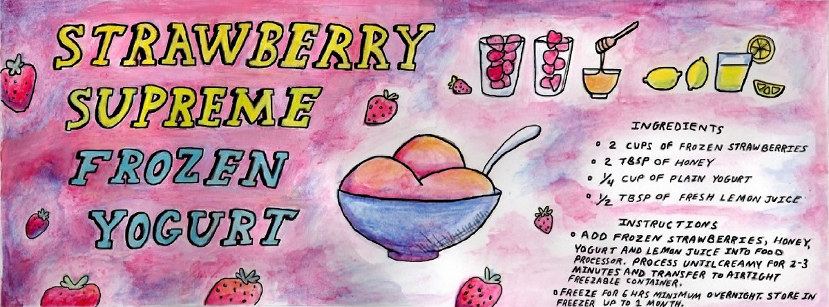 Strawberry Supreme Frozen Yogurt by Robert Pho
