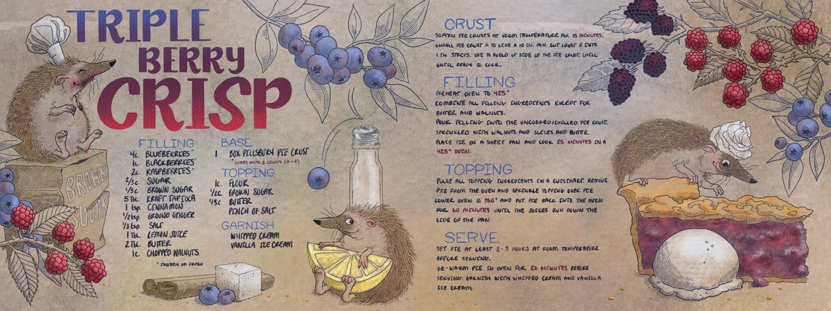 Triple Berry Crisp by Piper Grace McMahon Recipe illuredo