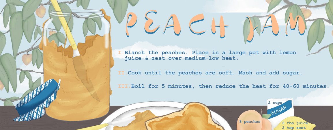Peach Jam by Miah Lapeyrolerie