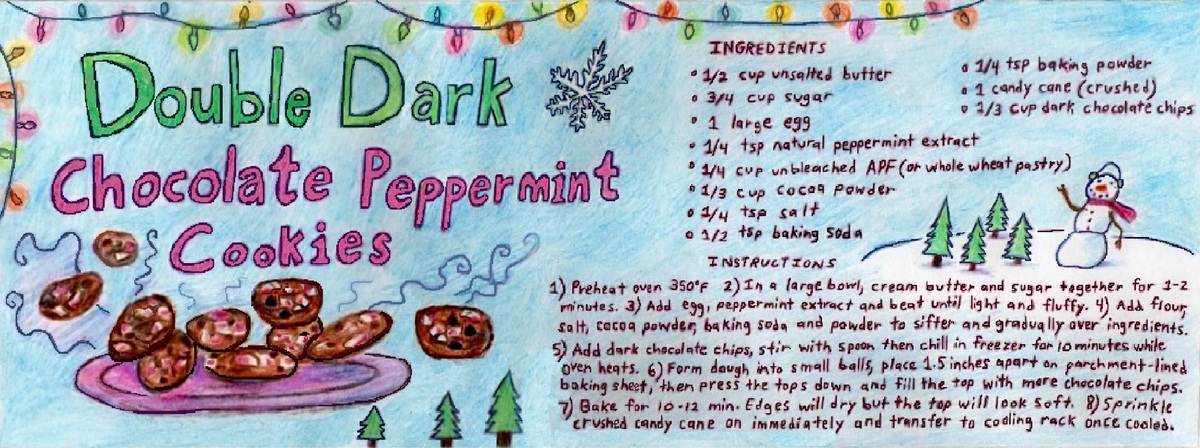 Double Dark Chocolate Peppermint Cookies by Robert Pho
