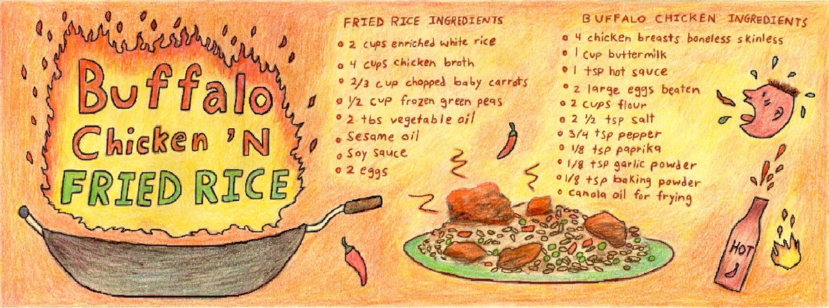 Buffalo Chicken N' Fried Rice by Robert Pho