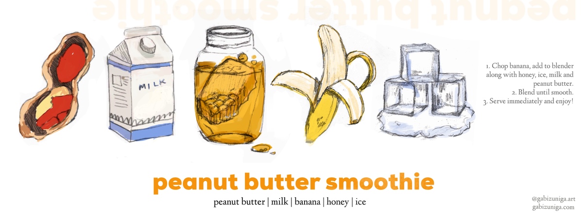 Peanut Butter Smoothie by Gabi Zuniga