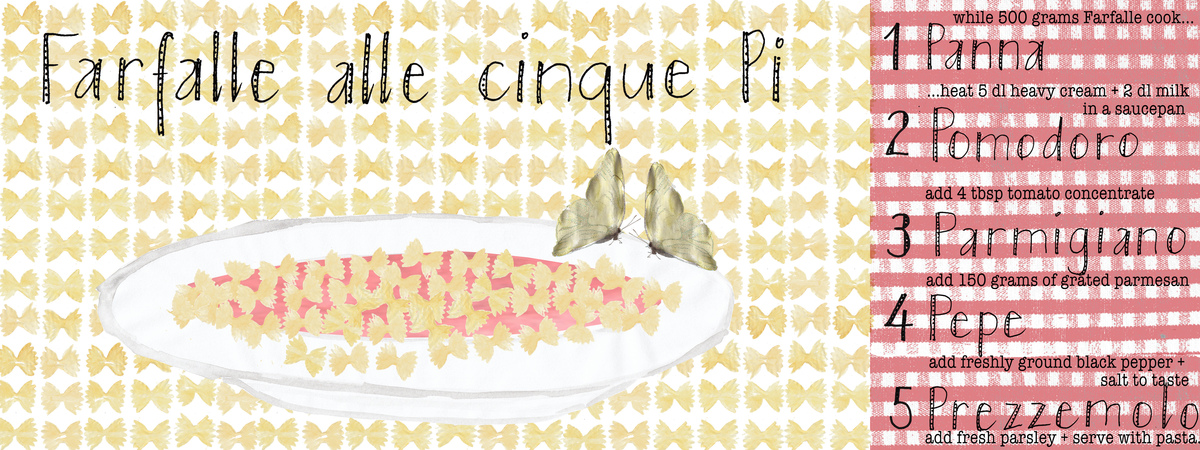 Farfalle alle Cinque Pi by Karen Cotting