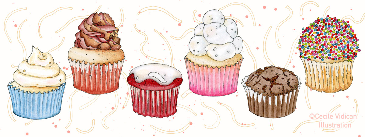 Cupcake Party! by Cécile Tdac cupcakes