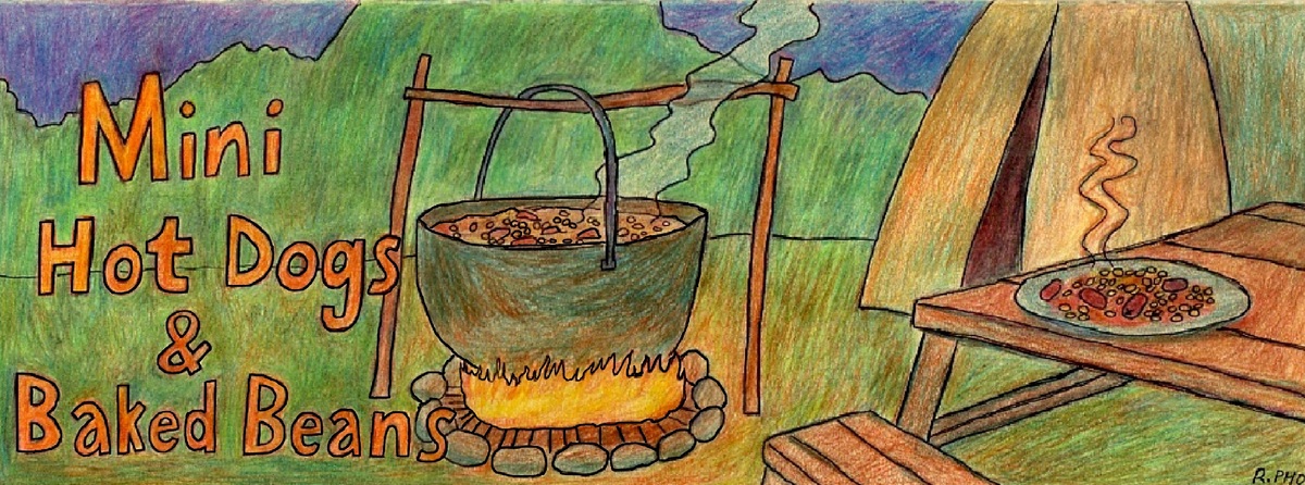 Mini Hot Dogs & Baked Beans by Robert Pho