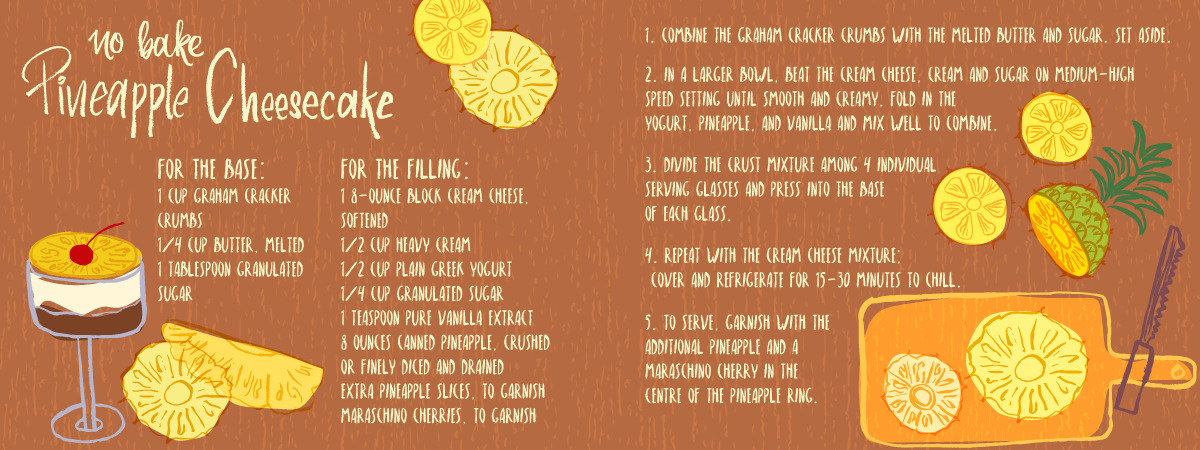 Pineapple Cheesecake by Akshaya Krishnan Pineapple cheese cake tdac recipe