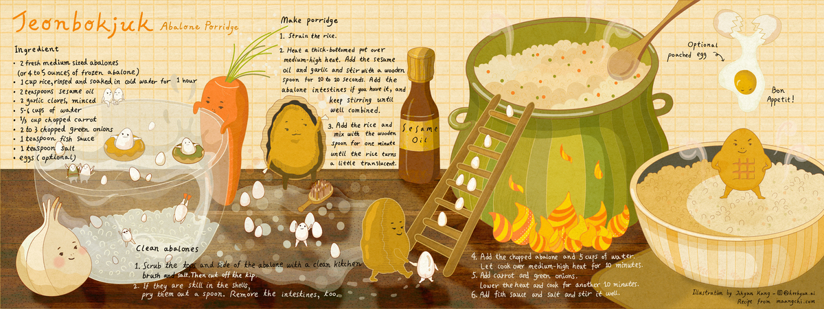 Jeonbokjuk (Korean Abalone Porridge) by Jihyun Jihyun k 19win illu730 lovell a1 recipe high resolution