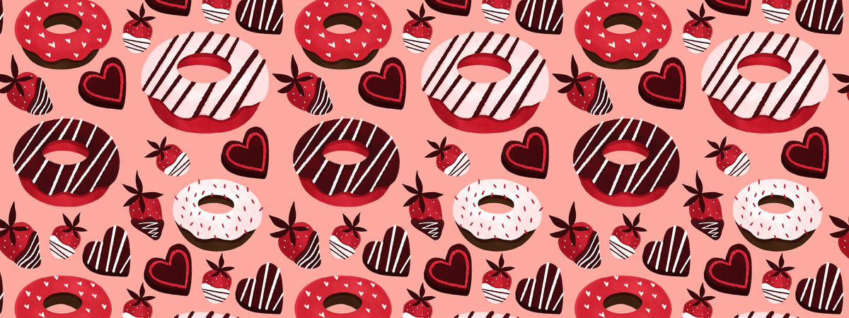 Valentine's Day Donut Feast by Sarah Straub Tdac 2019 valentines