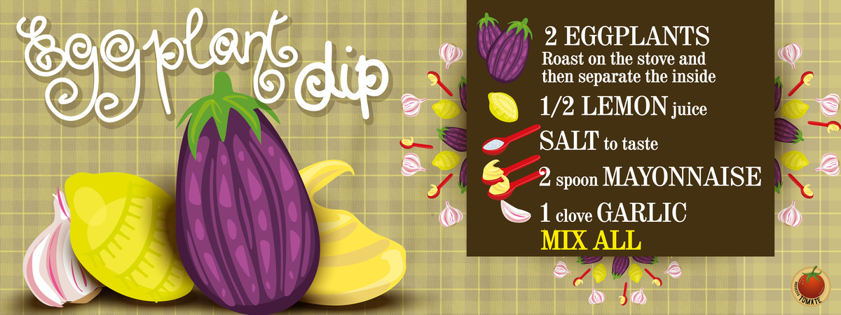 Eggplant Dip by Proyecto Tomate! by Gisela Eblagon Dip berenjena ingles
