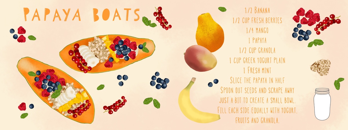 Papaya Boats by Mónica Costa Lobo Mota
