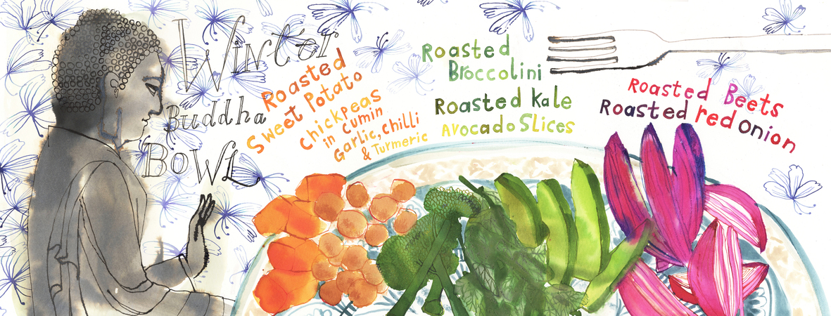 Winter Buddha Bowl by Rebecca Bradley