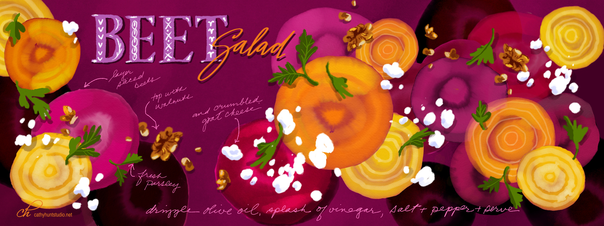 Beet Salad by Cathy Hunt