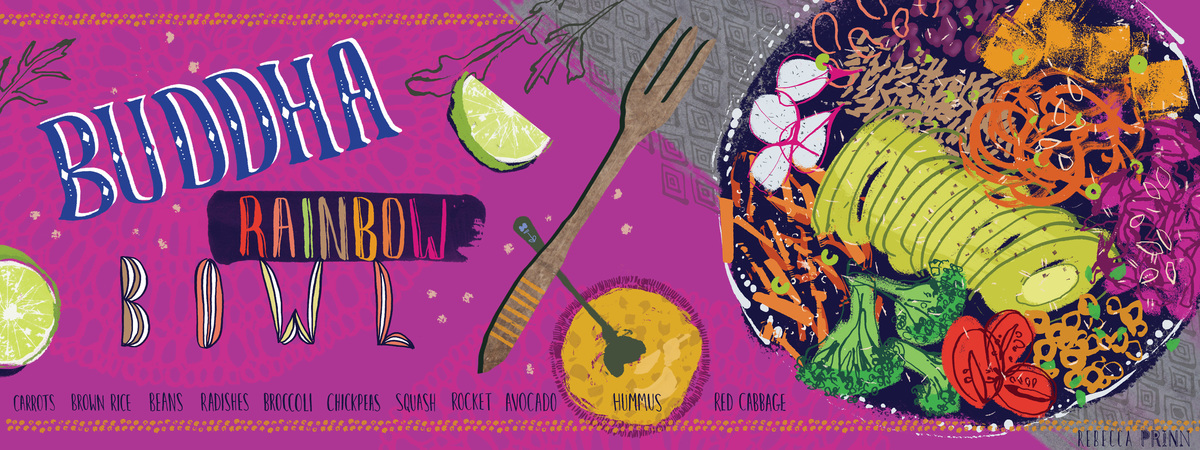 Buddha Rainbow Bowl by Rebecca Prinn