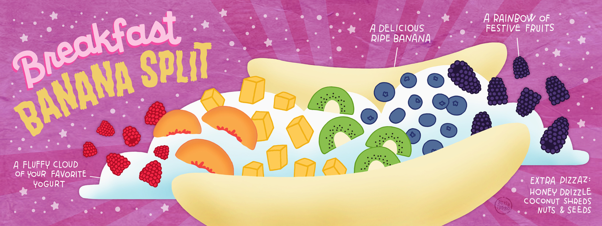 Breakfast Banana Split by Betty Turbo