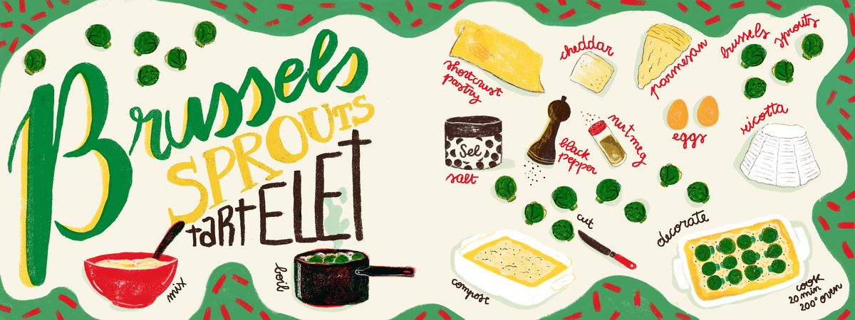 Brussels sprouts tartelet by Elisa Caroli